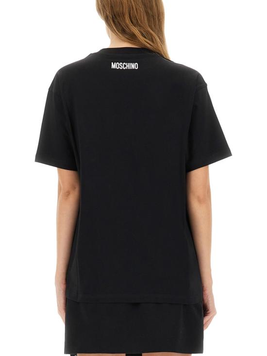 25FW 모스키노 반팔 티셔츠 07125441 1555 BLACK - MOSCHINO