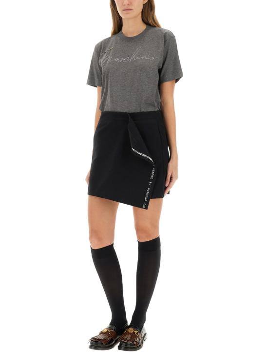 25FW 모스키노 반팔 티셔츠 07105441 1499 GREY - MOSCHINO