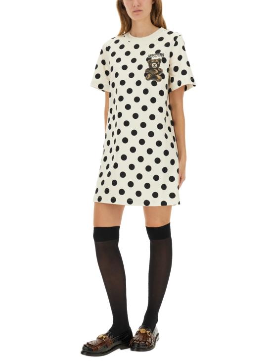 25FW 모스키노 미디 원피스 04435442 2003 IVORY - MOSCHINO