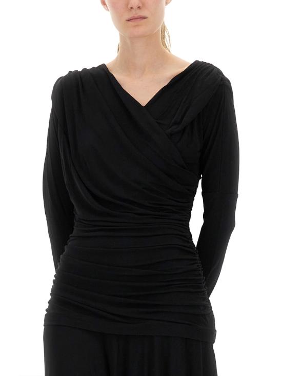 25FW 가니 롱 원피스 T4213 099 BLACK - GANNI