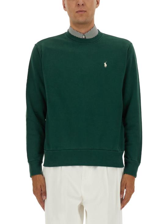 25FW 폴로 랄프로렌 포니 로고 레귤러 핏 스웨트셔츠  710916689 033VINTAGEPINE GREEN - POLO RALPH LAUREN