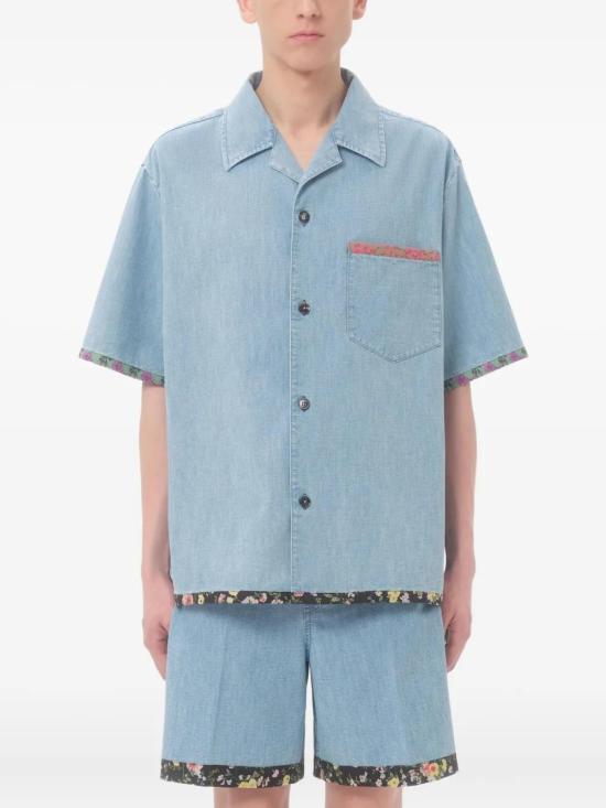 25SS 발렌티노 가라바니 반팔 셔츠 6V0DB04LALM 508 LIGHT BLUE - VALENTINO GARAVANI