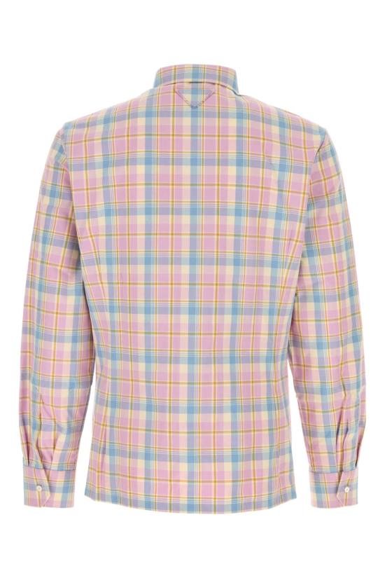 25FW 프라다 긴팔 셔츠 UCN617SOOO171D F0E18 CHECKED - PRADA