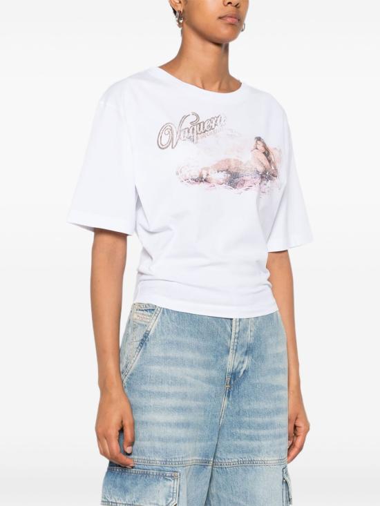 25FW 디스퀘어드2 반팔 티셔츠 S72GD0592D20020100 WHITE - DSQUARED2