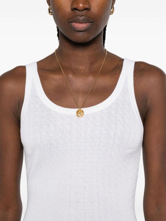 25FW 엘리자베타프랜치 민소매 티셔츠 TK58S56E2360 IVORY - ELISABETTA FRANCHI