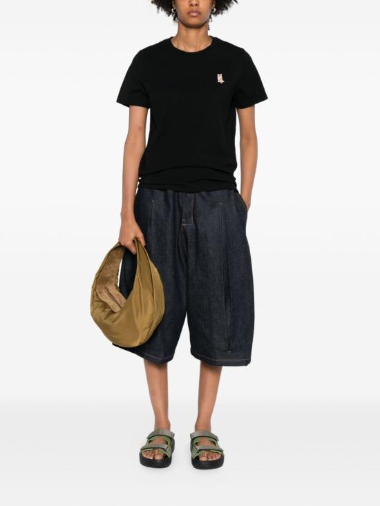 25FW 메종키츠네 레이디 폭스 레귤러 티셔츠 PW00122KJ7026P199 BLACK - MAISON KITSUNE
