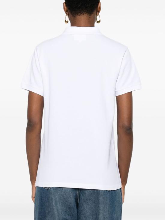 25FW 메종키츠네 베이비폭스 오버사이즈 폴로 티셔츠 OW00207KP0001P100 WHITE - MAISON KITSUNE