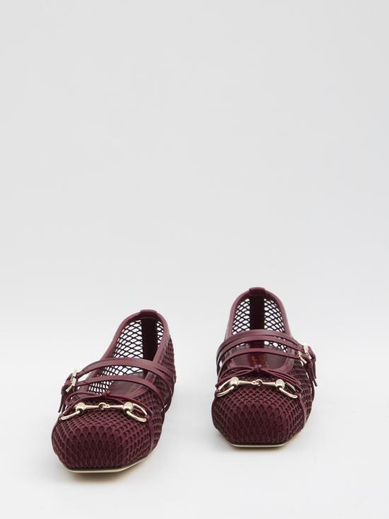 25FW 구찌 홀스빗 플랫 슈즈 835077FAEQZ6207 BORDEAUX - GUCCI