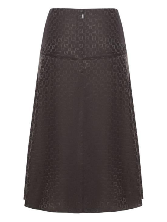 25FW 펜디 롱 스커트 FQ7688AUQGF1T6H MARRONE SCURO - FENDI