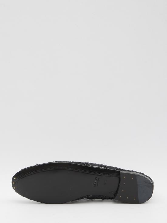 25FW 구찌 메쉬 크리스탈 조르단 로퍼 835483FAEQ01046 BLACK - GUCCI