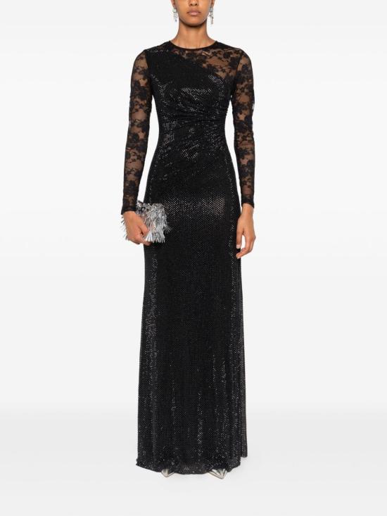 25FW 셀프 포트레이트 롱 원피스 100XABBLACK - SELF PORTRAIT