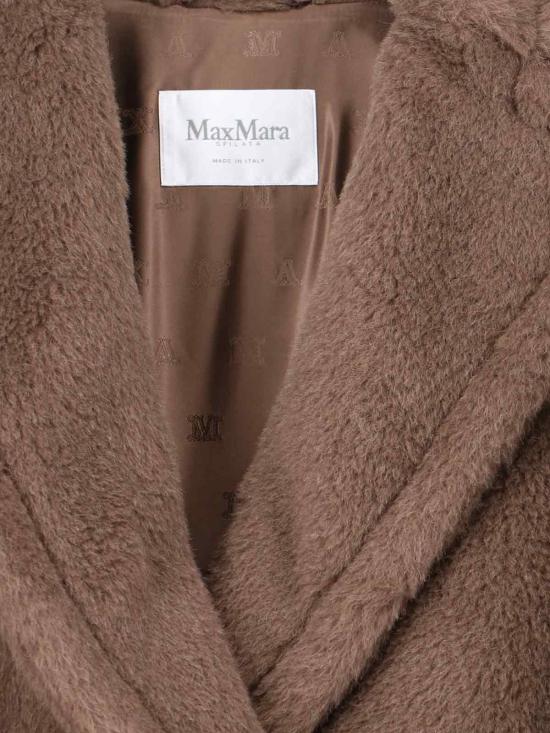 25FW 막스마라 테디 알파카 울 더블브레스트 베스트 2521276253600 004 Brown - MAX MARA