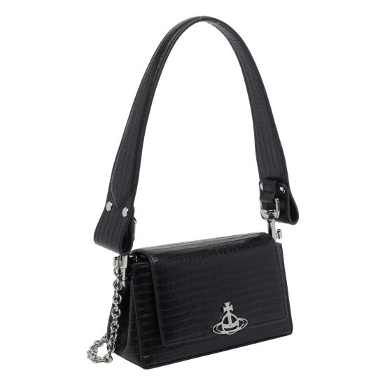 25FW 비비안웨스트우드 숄더백 46030001W L00C0N401 Black - VIVIENNE WESTWOOD