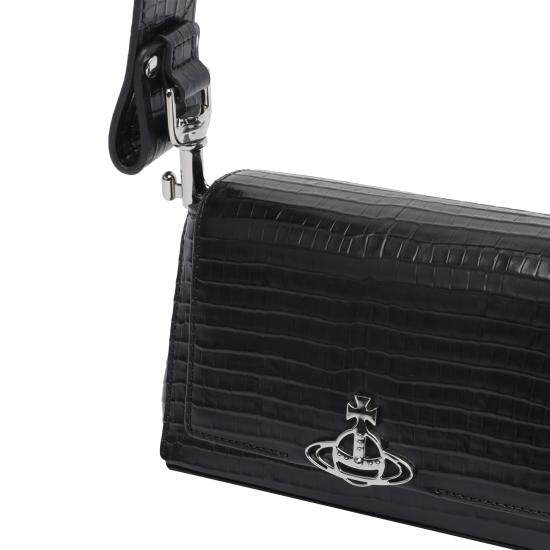 25FW 비비안웨스트우드 숄더백 46030001W L00C0N401 Black - VIVIENNE WESTWOOD