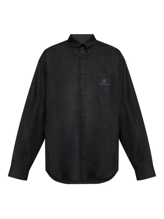 25FW 발렌시아가 긴팔 셔츠 839219 TRM281000 Black