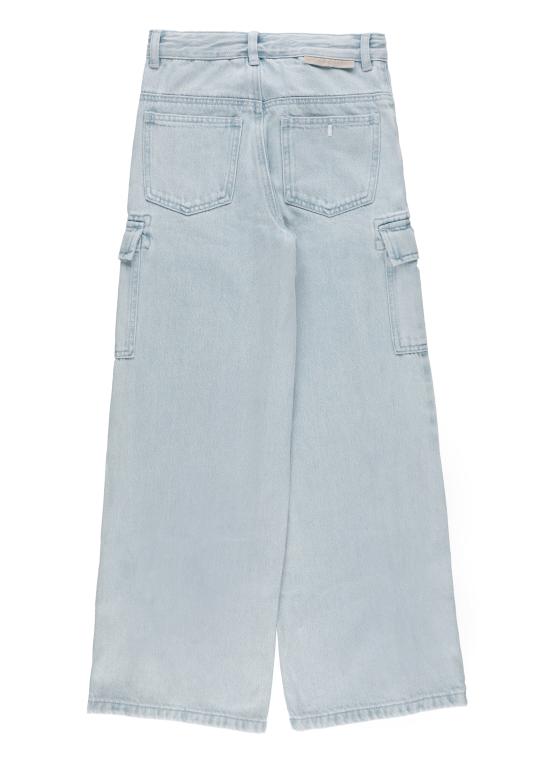 25FW [키즈] 스텔라 맥카트니 스트레이트 팬츠 TX6D30 Z0746600 Light Blue - STELLA MCCARTNEY