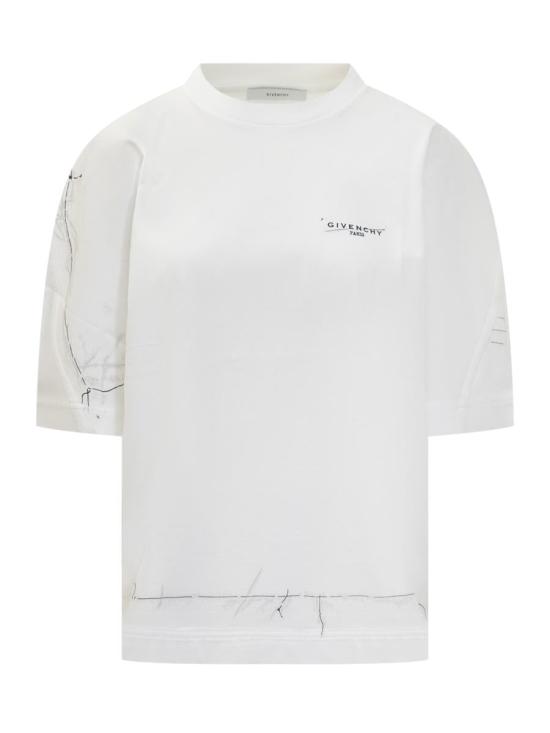 25FW 지방시 반팔 티셔츠 BW70FGP75M 100 WHITE