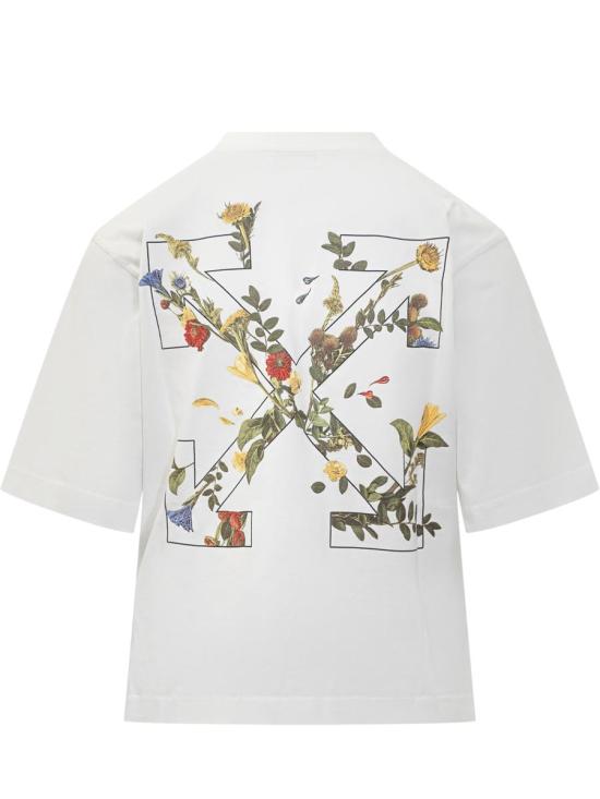 25FW 오프화이트 반팔 티셔츠 OWAA124F25JER001 0110 WHITE - OFF WHITE