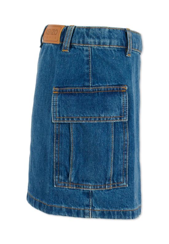 25FW [키즈] 겐조 스커트 K61319 Z27 DENIM - KENZO