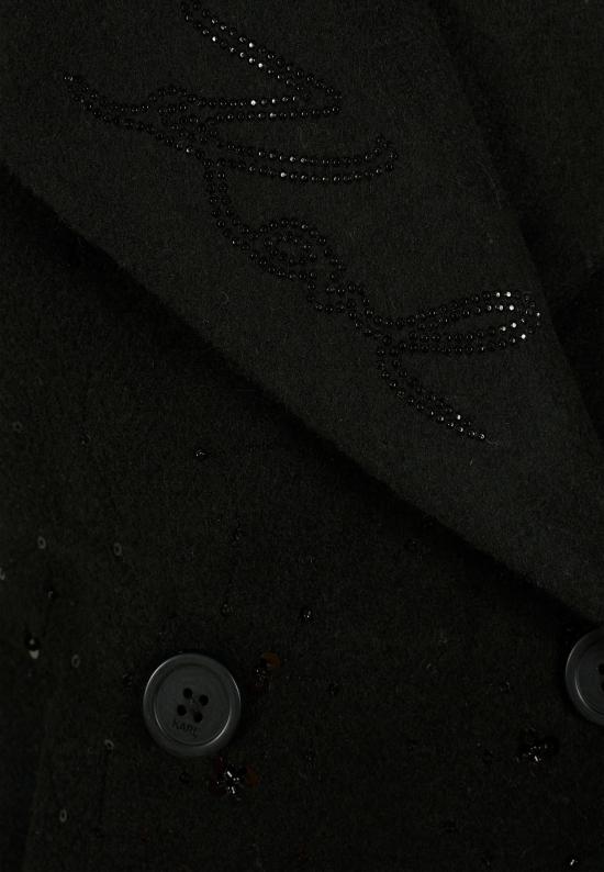 25FW [키즈] 칼라거펠트 코트 Z30604 09B BLACK - KARL LAGERFELD