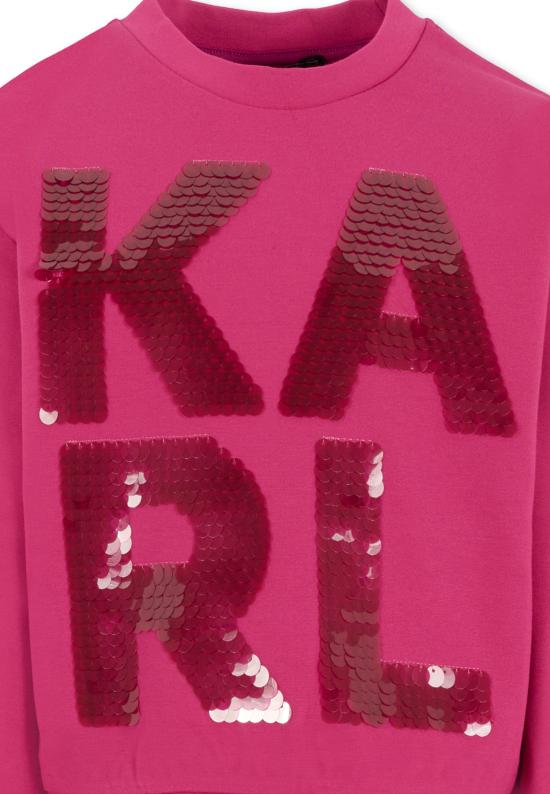 25FW [키즈] 칼라거펠트 니트/스웻셔츠 Z30613 469 VIOLET - KARL LAGERFELD