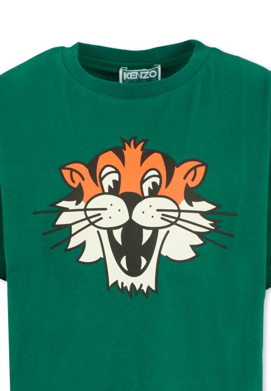 25FW [키즈] 겐조 티셔츠 K61450 67C GREEN - KENZO