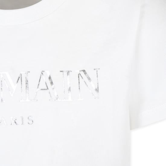  [키즈] 발망 티셔츠 BV8Q21 Z0116 102AG IVORY - BALMAIN