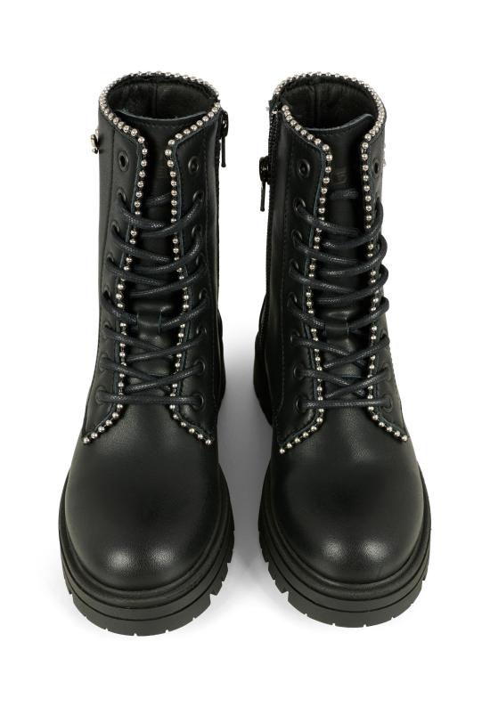 25FW [키즈] 칼라거펠트 미들 부츠 Z30983 09B BLACK - KARL LAGERFELD