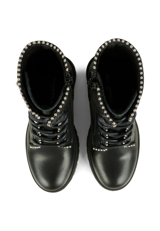 25FW [키즈] 칼라거펠트 미들 부츠 Z30983 09B BLACK - KARL LAGERFELD