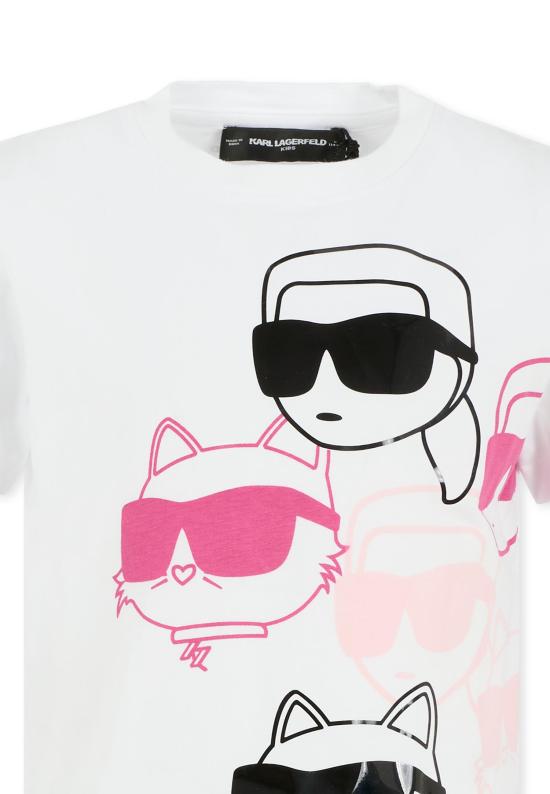 25FW [키즈] 칼라거펠트 티셔츠 Z30943 N54 WHITE - KARL LAGERFELD