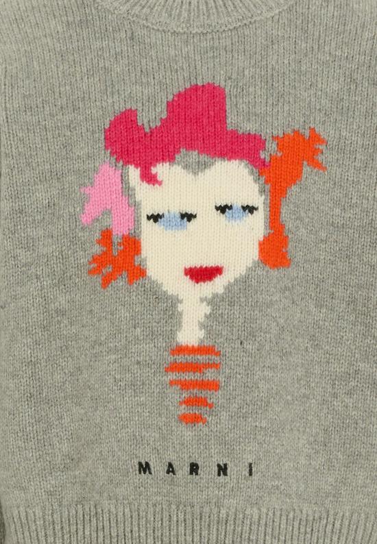 25FW [키즈] 마르니 니트/스웻셔츠 M01499 M00VT 0M923 GREY - MARNI