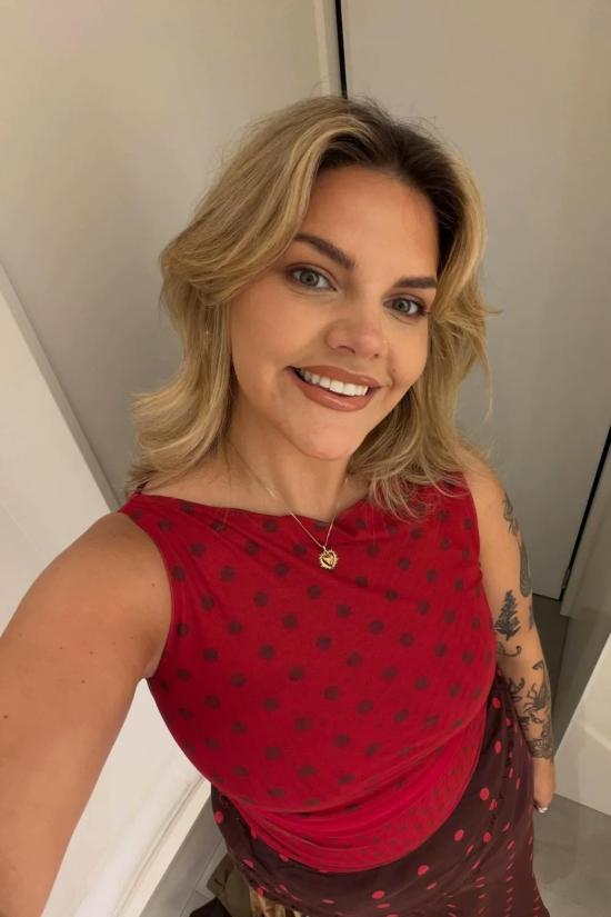  하우스오브써니 민소매 티셔츠 하우스 오브 써니 더블 레이어 폴카 도트 메시 베스트 멀티 - HOUSE OF SUNNY