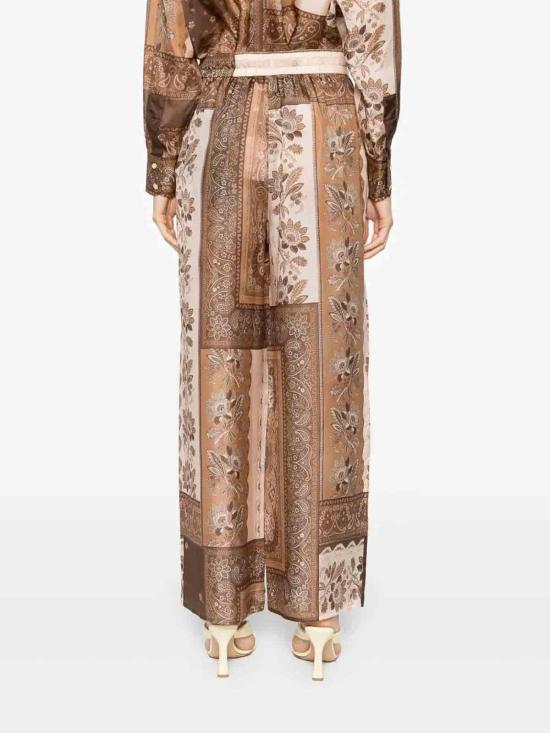 25FW 짐머만 스트레이트 팬츠 0PSS252CHOCOLATE Brown - ZIMMERMANN