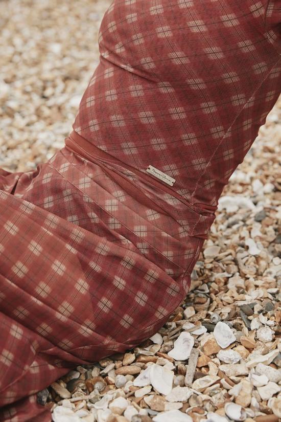  하우스오브써니 미디 스커트 하우스 오브 써니 레트로 체크 메시 스커트 멀티 - HOUSE OF SUNNY