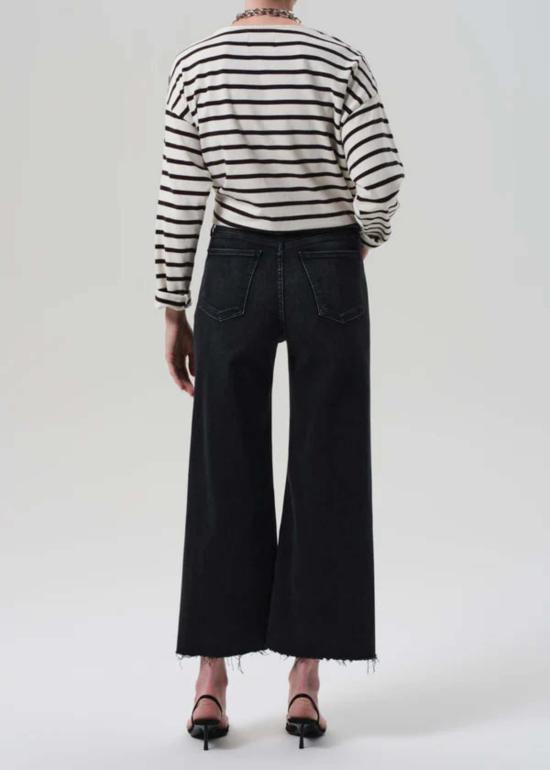  시티즌 오브 휴머니티 데님 팬츠 시티즌스 오브 휴머니티 라이라 와이드 레그 크롭 로우 헴 진 메달리온 - CITIZEN OF HUMANITY