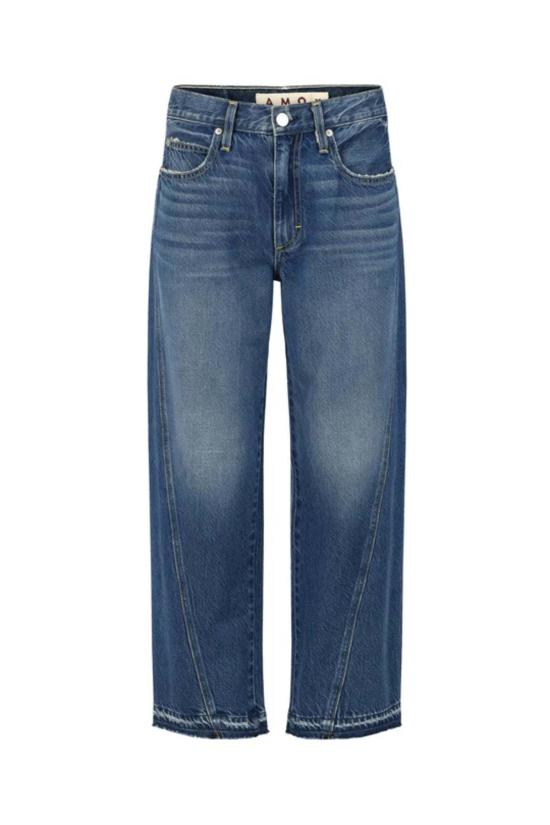 아모 데님 데님 팬츠 마리아 배럴 진 블루 - AMO DENIM