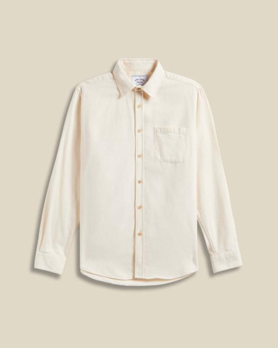  포르투기스플란넬 반팔 셔츠 포르투갈 플란넬 테카 긴팔  에크루 - PORTUGUESE FLANNEL