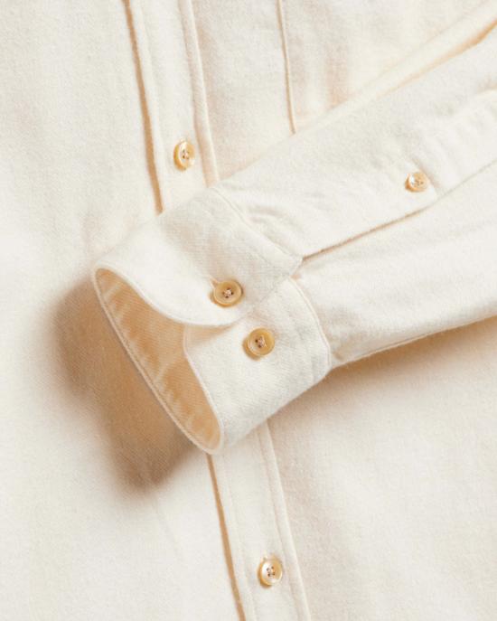  포르투기스플란넬 반팔 셔츠 포르투갈 플란넬 테카 긴팔  에크루 - PORTUGUESE FLANNEL