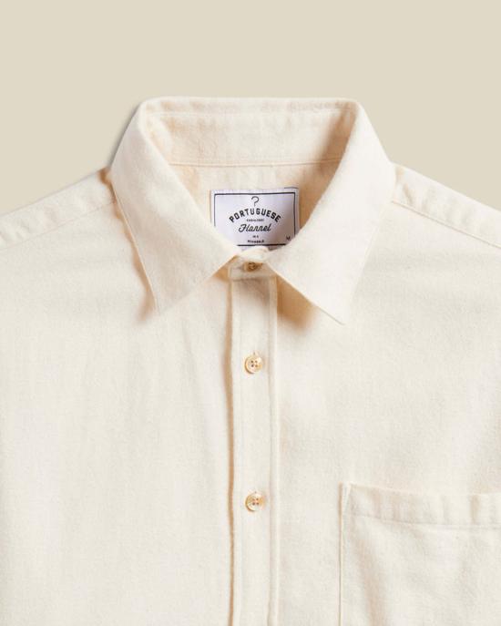  포르투기스플란넬 반팔 셔츠 포르투갈 플란넬 테카 긴팔  에크루