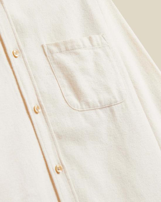  포르투기스플란넬 반팔 셔츠 포르투갈 플란넬 테카 긴팔  에크루 - PORTUGUESE FLANNEL