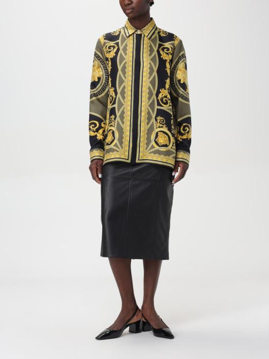 25FW 베르사체 셔츠 10013601A11528 5BC60 Black - VERSACE