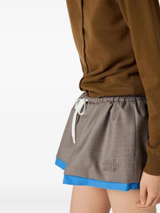 25FW 미우미우 스웨터 MMF990SOOO174L F0YVO TABACCO CELESTE - MIU MIU