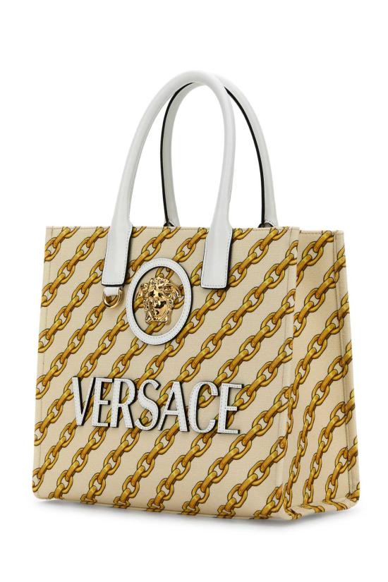 25SS 베르사체 La Medusa 라 메두사 캔버스 토트백 10058611A13568 5W73V Printed - VERSACE