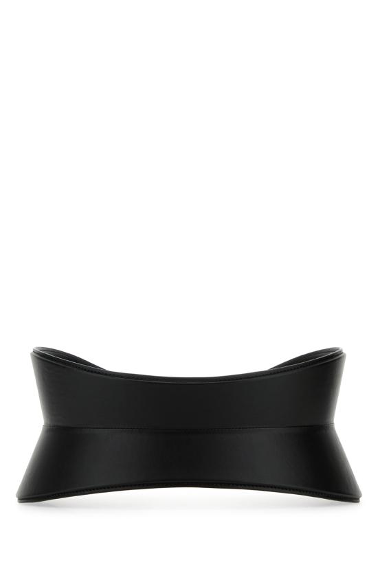 25SS 알라이아 와이드 벨트 AA1C111MCA314 999 NOIR - ALAIA