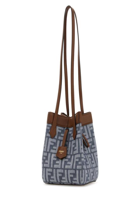 25SS 펜디 FF 자카드 데님 이펙트 오리가미 미니백 8BS083AUT4 F1SXQ Printed - FENDI