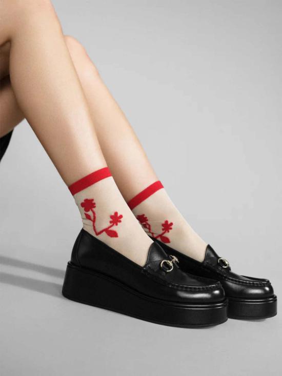  한셀 프롬 바젤 양말 한젤 프롬 바젤 섀도우플레이 시어 크루 - HANSEL FROM BASEL