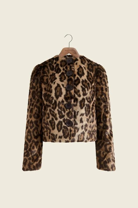  하우스오브써니 코트 하우스 오브 써니 칼라리스 레오파드 재킷 멀티 - HOUSE OF SUNNY