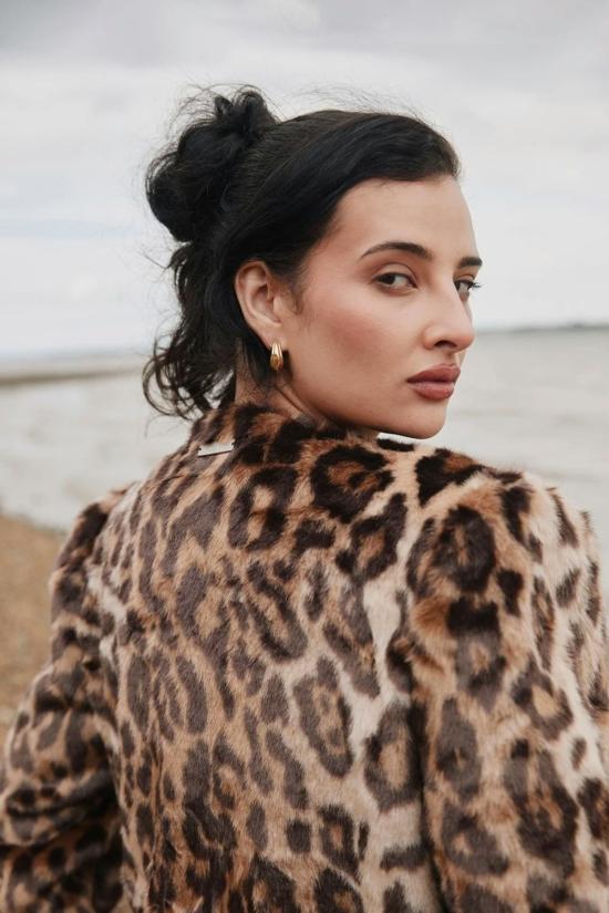  하우스오브써니 코트 하우스 오브 써니 칼라리스 레오파드 재킷 멀티 - HOUSE OF SUNNY