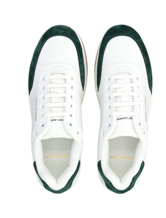 25FW 생로랑 스니커즈 84553700NAM 9069 WHITE GREEN - SAINT LAURENT