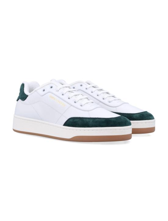 25FW 생로랑 스니커즈 84553700NAM 9069 WHITE GREEN - SAINT LAURENT